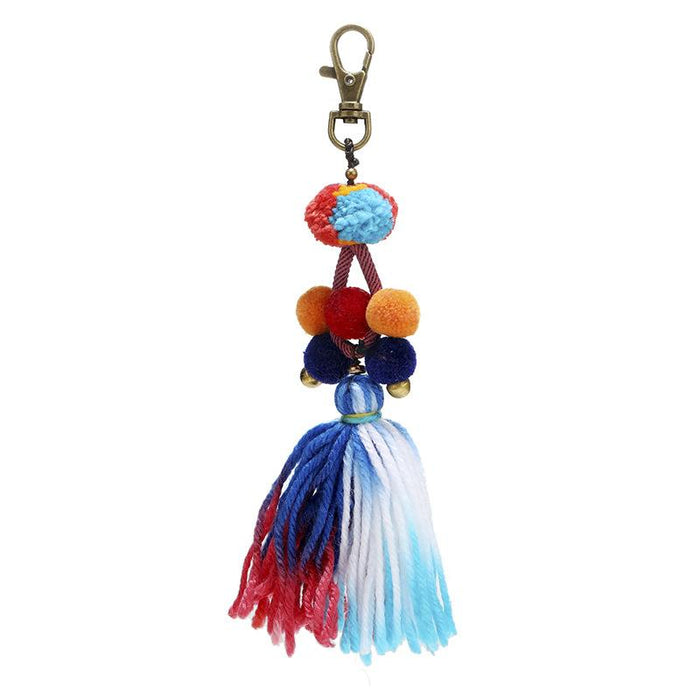 Bohemian Handmade Tassel Pendant Bag Keychains