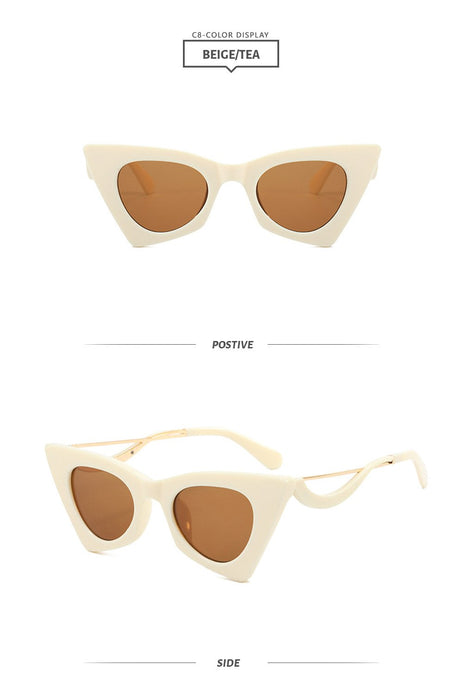 New cat's Eye Sunglasses damp Sunglasses UV protection