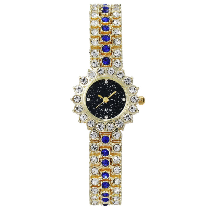 Women Watch Rhinestone Steel Quartz Fashion Wristwatch LLZ13856