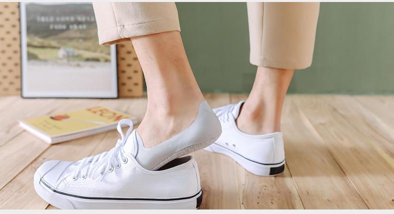 Spring and Summer New Solid Color Invisible Socks Thin Breathable Cotton Socks