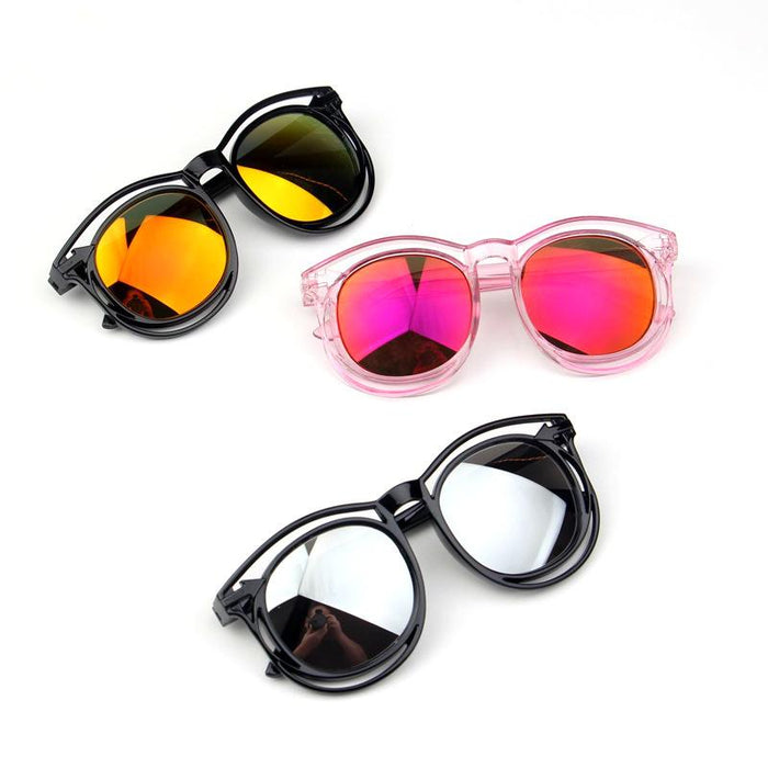 Children's Sunglasses double frame hollowed out colorful