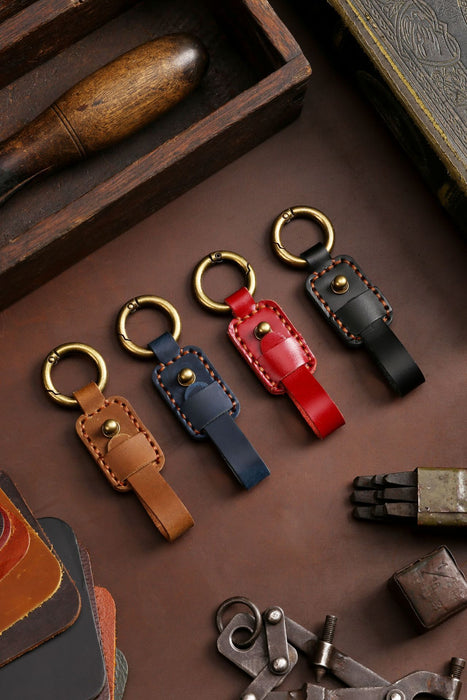 Fashion Simple Multicolor Leather Keychain