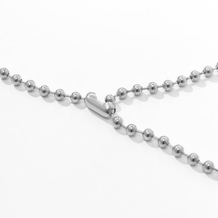 Simple Round Bead Female Waist Chain Geometric Single Layer Body Chain