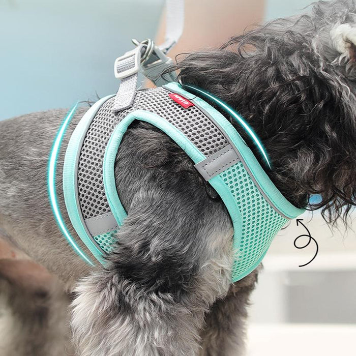 Kimpets Dog Harness Rabbits Vest Cat Chest Rope Reflective Adjustable Collars Outdoor Walking Travel Pet Supplies Accessories