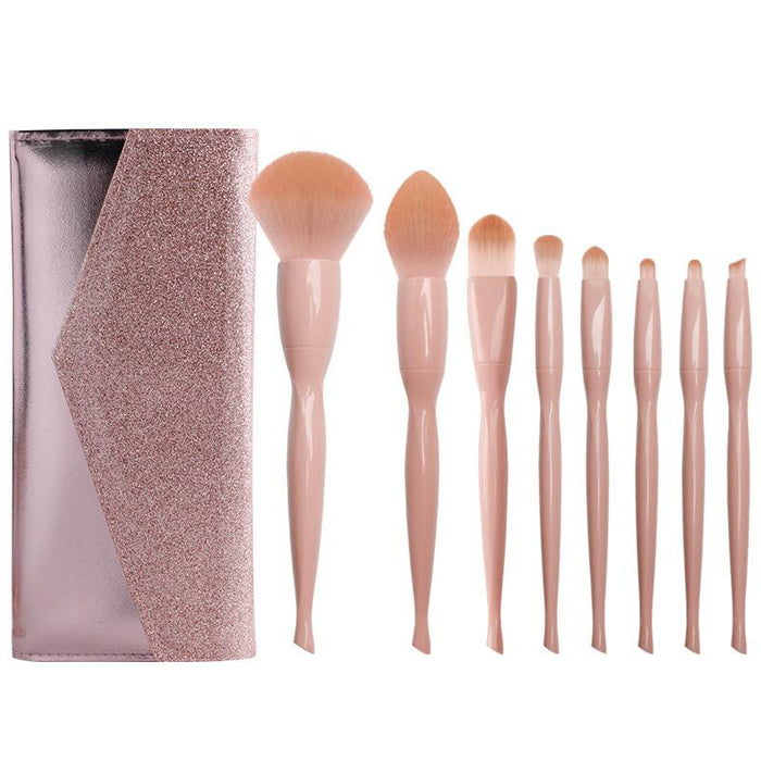 8pcs/set Makeup Brushes, New Skin Color, Single Blush Beauty Makeup Tool, Small Waist Makeup Brush