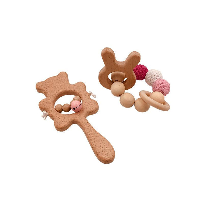 Beech Animal Molar Bracelet Baby Soothing Molar Stick