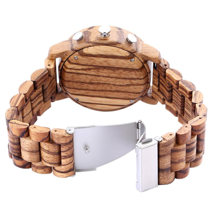 Multifunctional Men's Wooden Watch Outdoor Sports Watch