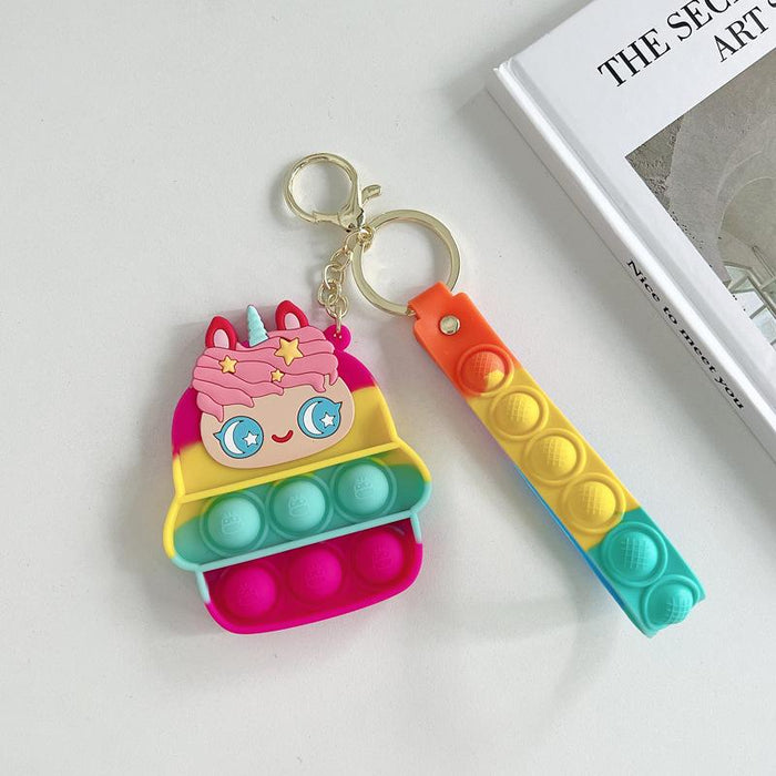 Silicone Waterproof Fruit Decompression Toy Pendant Ornament