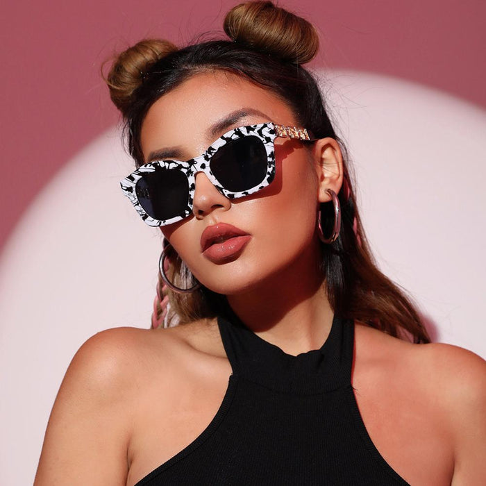 Box Sunglasses stripe Sunglasses tide