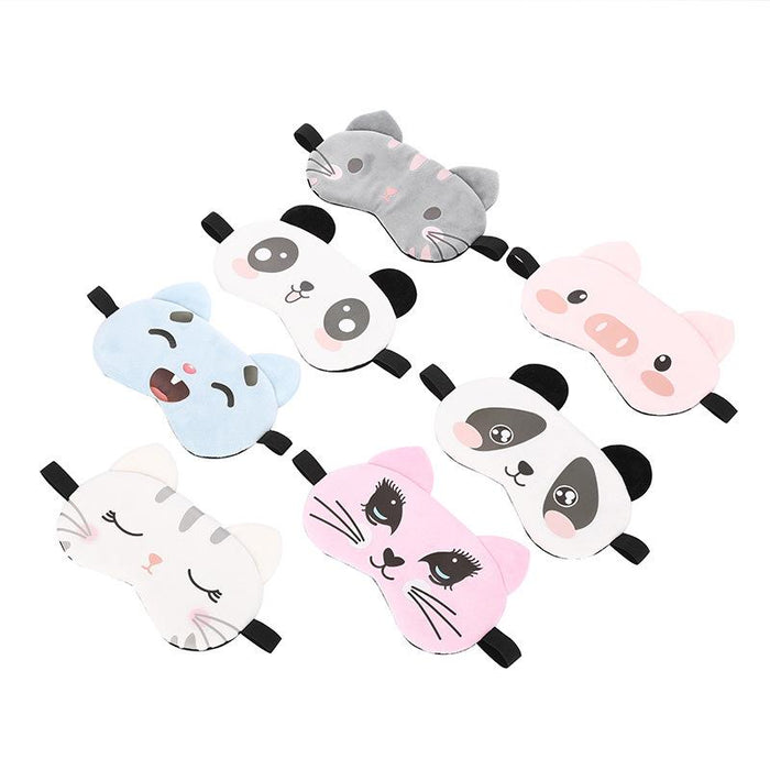 Cute Shading Cartoon Panda Cat Sleep Mask