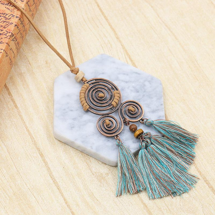 Women's Fashion Alloy Sweater Chain Necklace Jewelry