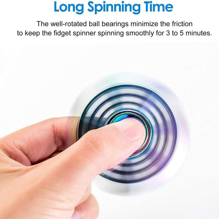Simple dimming rainbow fidget spinner dragon wing spinning top