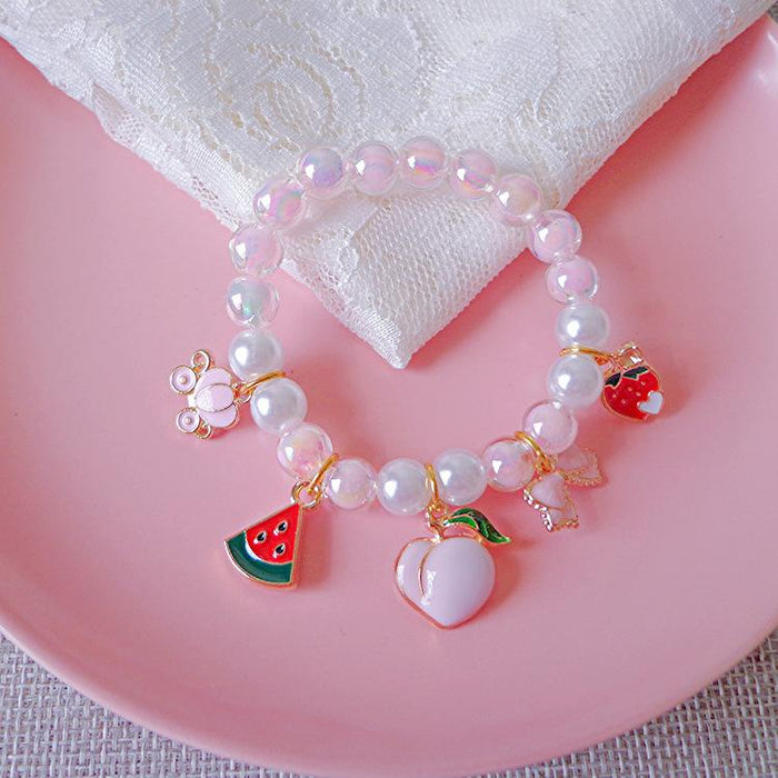 Children's Pearl Bracelet Cute Cartoon Bracelet Accessories