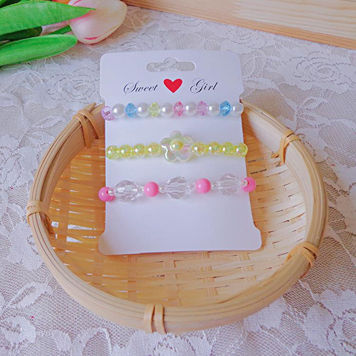 Children's Bracelet Set Beaded Princess Jewelry