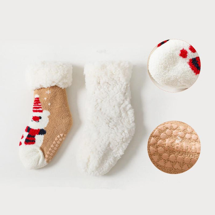 Winter Baby Cartoon Christmas Socks
