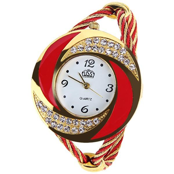 Women Wristwatch 7 Colors Bracelet Round Dial Quartz Watch