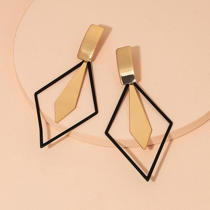 New Fashion Creative Personality Double Layer Earrings