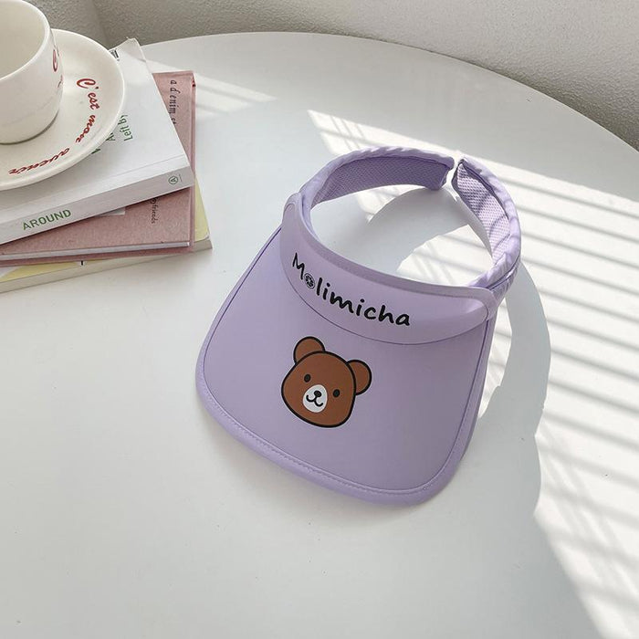 Summer Cute Cat Ears Children‘s Wide Brim Sun Hat