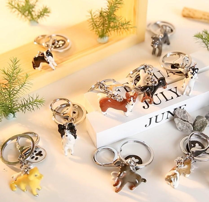 Creative Three-dimensional Pet Dog Keychain Accessories