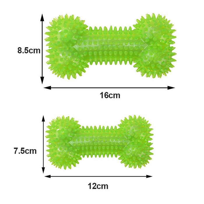 Pet Dog Toys Chewing Rubber Toys Fun Biting Bone Shapes