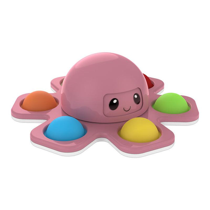 Face-changing Octopus Bubble Music Octopus Spinning Decompression Toy