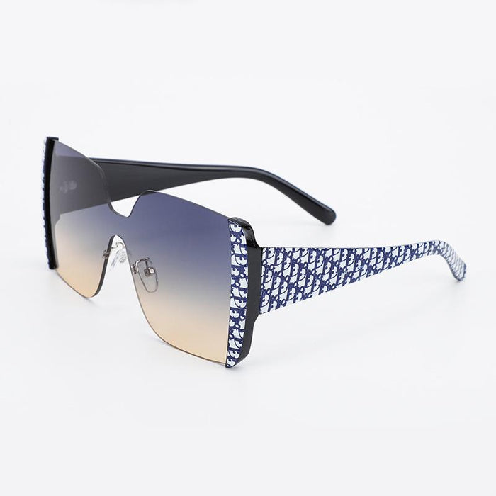 Men's and women's one piece flower wrapped Sunglasses