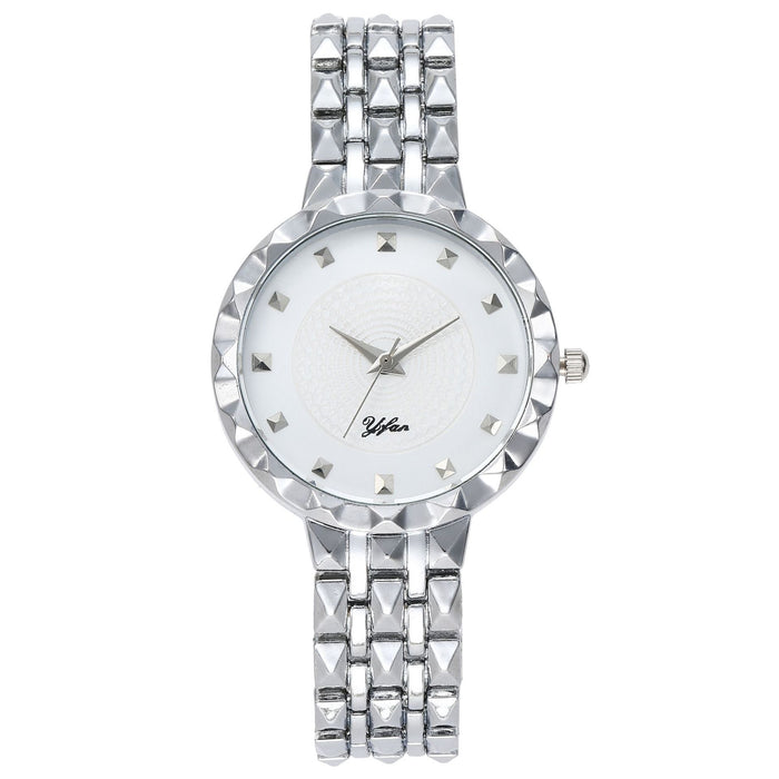 Women Watch Rhinestone Steel Quartz Fashion Wristwatch LLZ13889