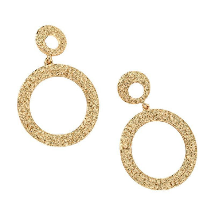 New Fashion Personality Metal Texture Pop Earrings