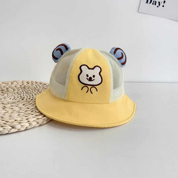 Summer Cute Baby Bear Ears Children's Fisherman Net Hat