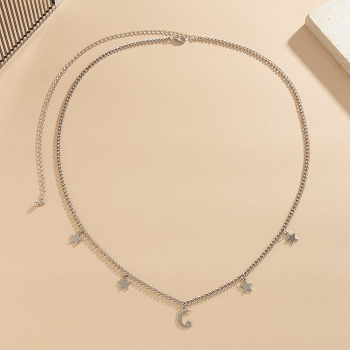 Sexy Star Moon Tassel Single Layer Simple Waist Chain