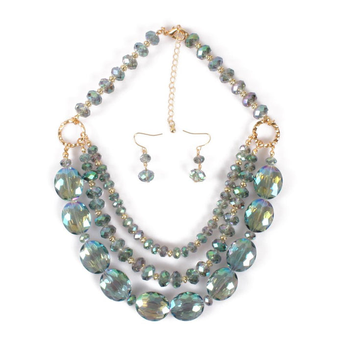 Women's Jewelry Retro Exaggerated Crystal Multi-layer Necklace