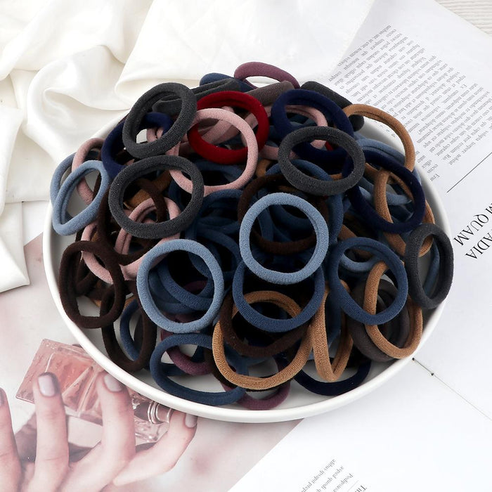 50PCS/Set Women Girls Basic Hair Bands