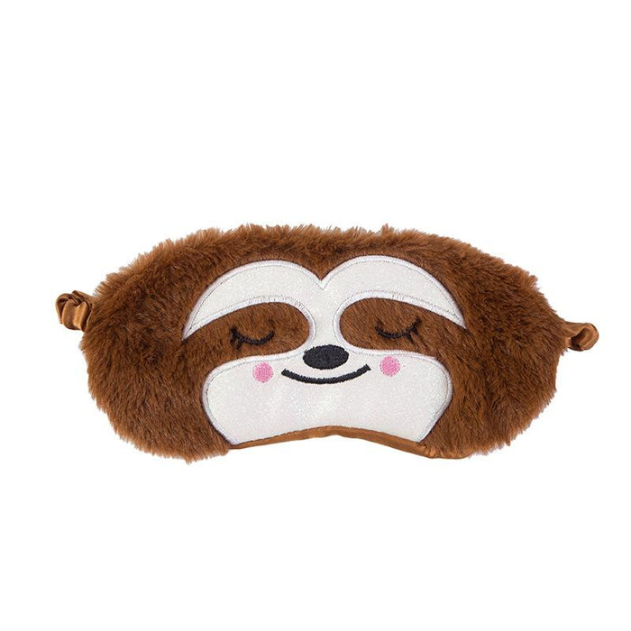 Cute Cartoon Plush Sleeping Panda Sloth Embroidery Eye Mask