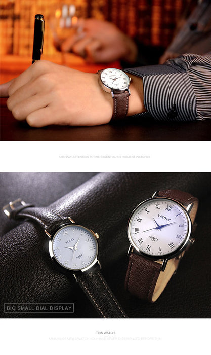 Yazole Watch Simple Blu-ray Quartz Watch Analog Scale Trend Fashion Business Watc