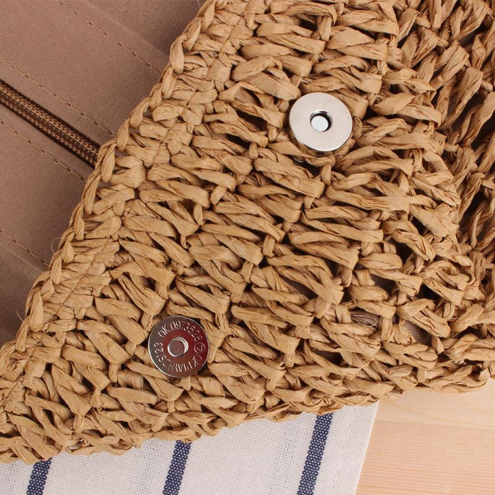 Lightweight Portable Straw Woven Large-capacity Bag