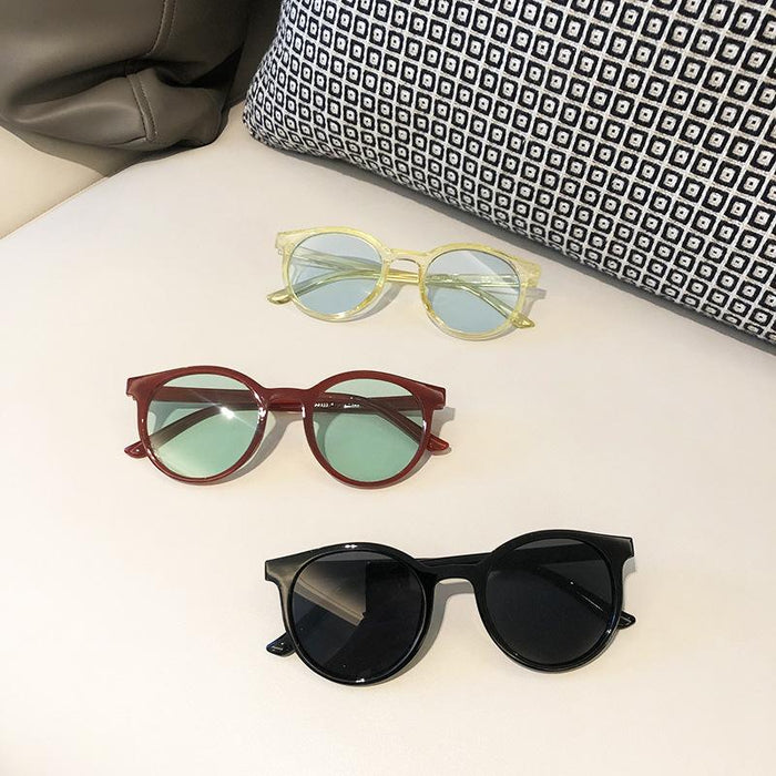 Retro Lovely Round Frame Children's Cartoon Sunglasses