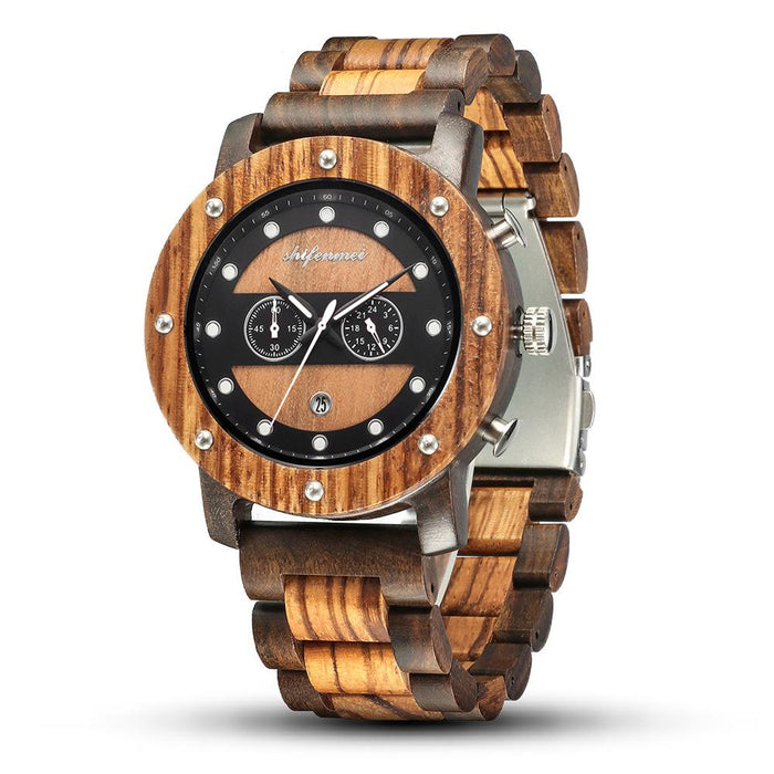 New Steel Room Men's Fashion Retro Multifunctional Quartz Watch