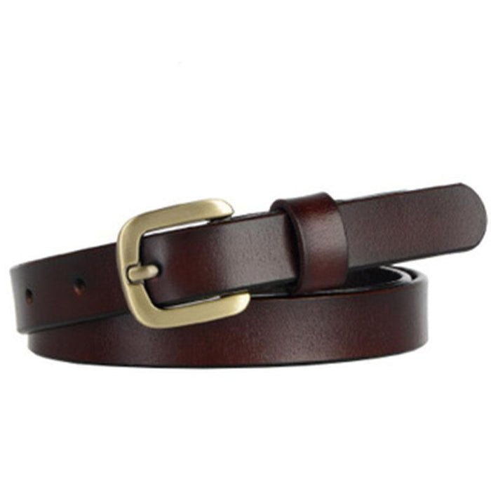 New Versatile Simple Square Buckle Leather Belt