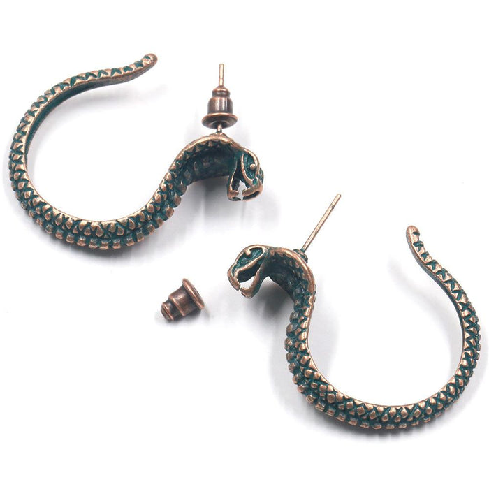 2022 Exaggerated Personality Punk Snake Earrings Jewelry