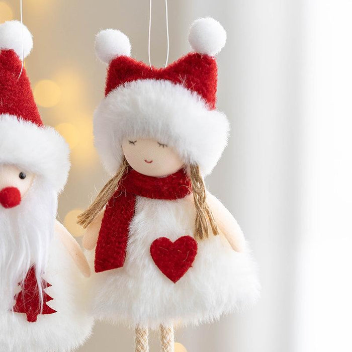 Plush Doll Fabric Christmas Tree Decoration Ornaments