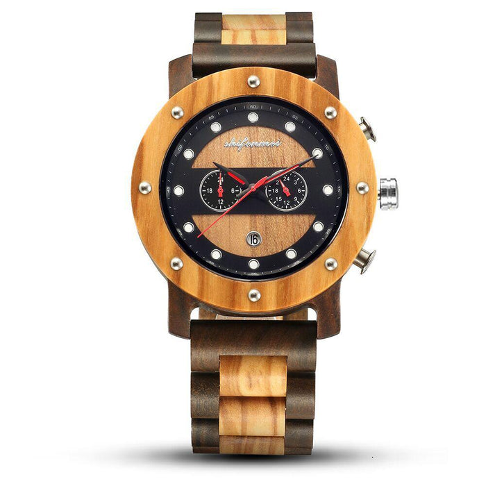 New Steel Room Men's Fashion Retro Multifunctional Quartz Watch