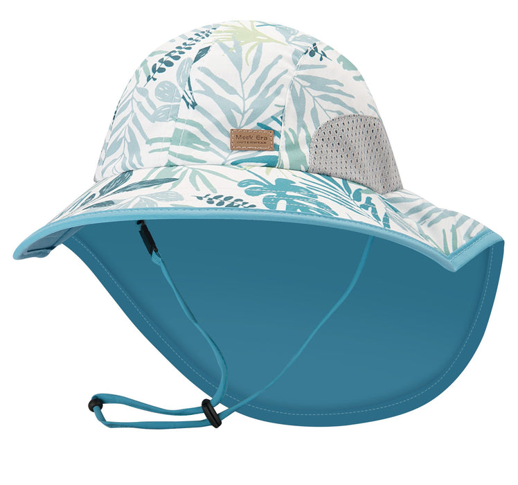 Leaf Print Uv50 + Cartoon Outdoor Shawl Hat Fisherman Hat