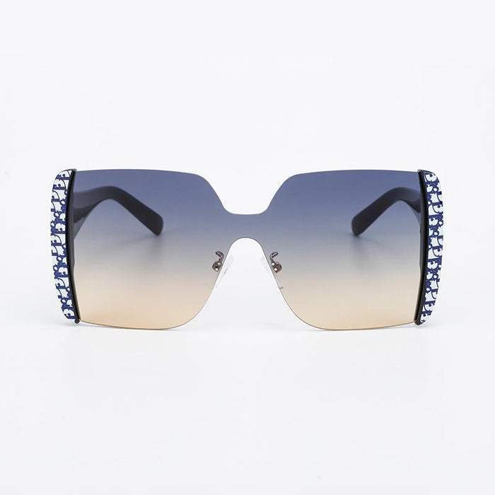 Men's and women's one piece flower wrapped Sunglasses