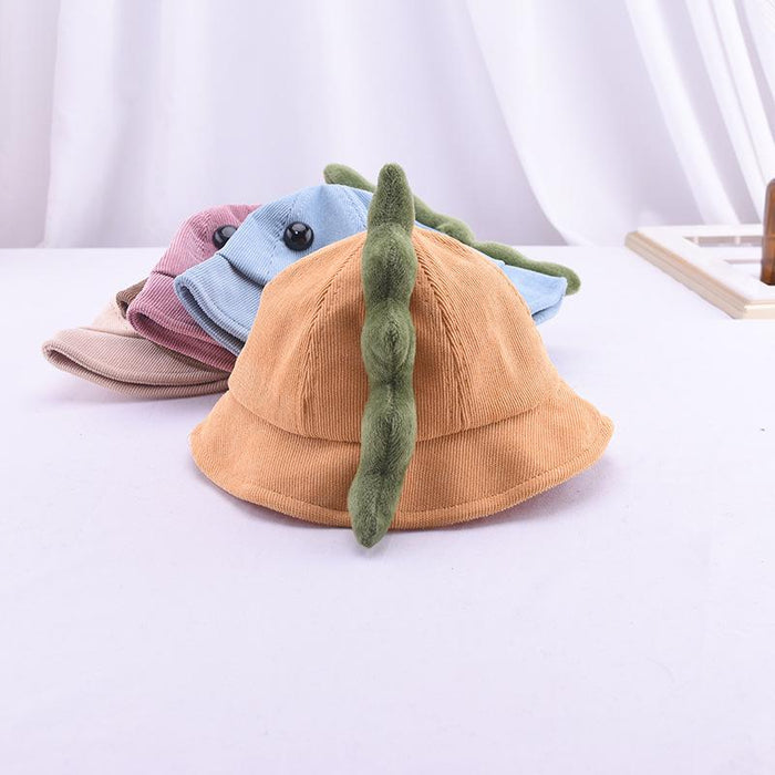 Children's Cartoon Dinosaur Corduroy Bucket Hat
