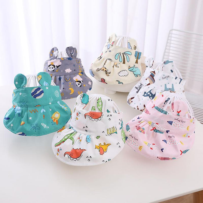 Summer Children Cartoon Animal Ears Empty Sun Hat