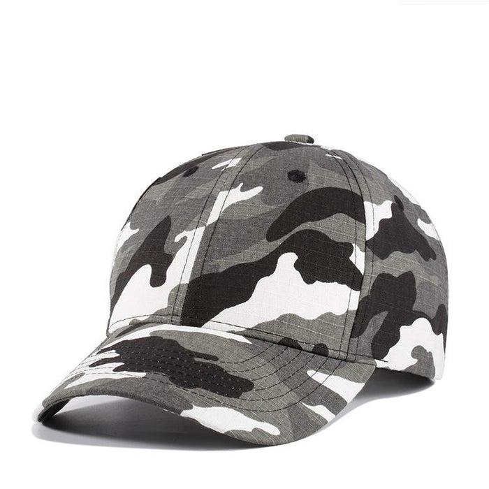 New Camouflage Solid Color Outdoor Baseball Cap Duck Tongue Cap
