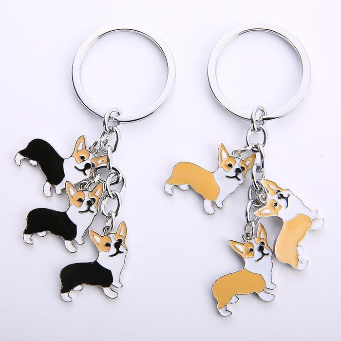 Creative Cartoon Pet Dog Car Key Ring Keychain