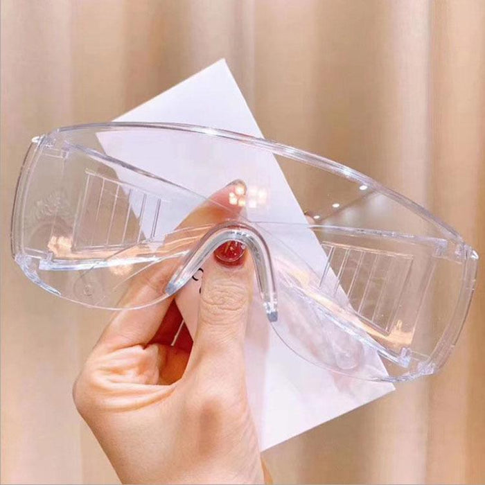 Transparent Spectacle Frame Flat Riding Glasses