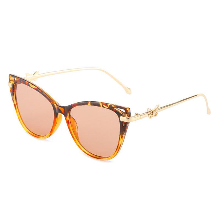 Cat Eye Sunglasses personality butterfly metal sunglasses
