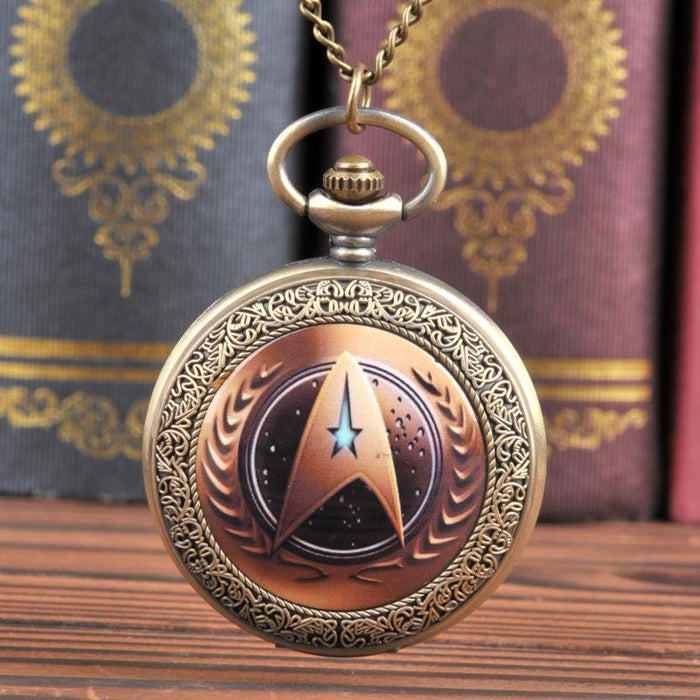 Bronze Star Trek Pocket Watch Ll3722